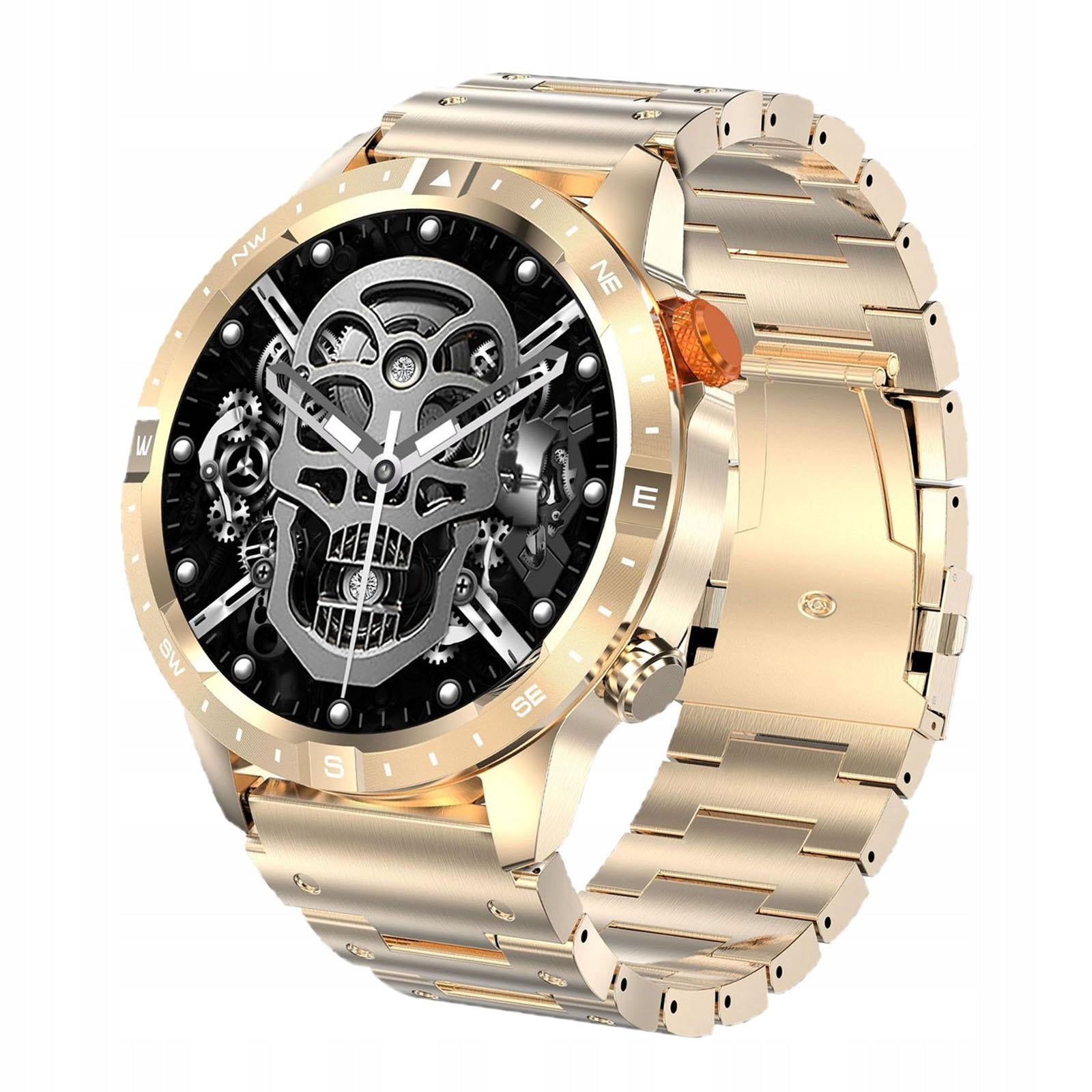 Smart Watch Wrist Watch AK57 Water Resistant Gifts Gold Steel Strap Brand no brand