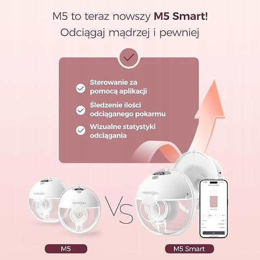 Smart breast pump Momcozy M5 Double red | Breast pump | 160ml Manufacturer code momcozy m5 podwójny czerwony | laktator | 160