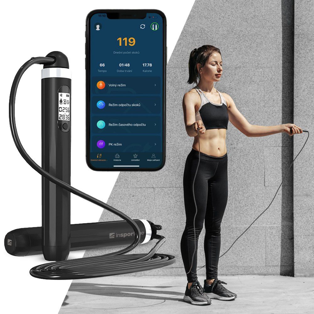 Smart fitness jump rope smart with bluetooth inSPORTline Jumpsmart - Kol
