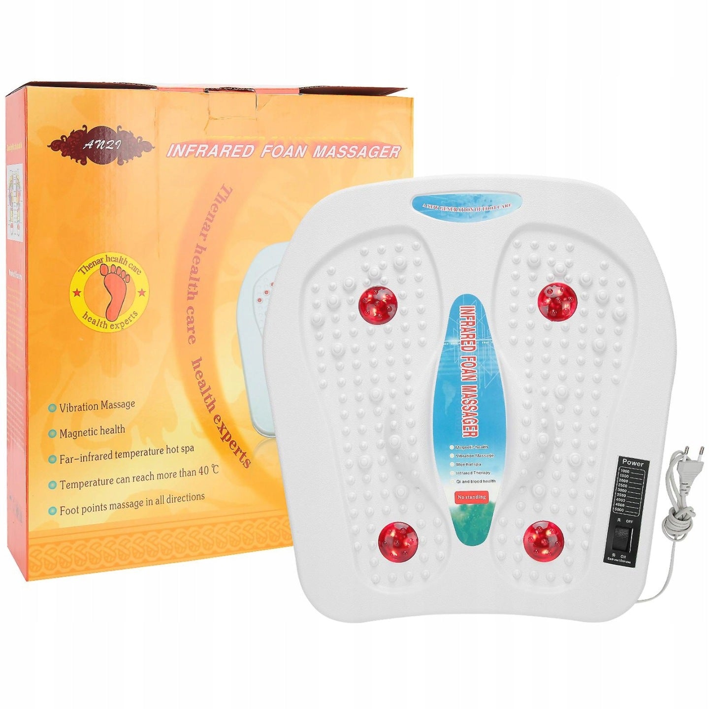 Smart foot massager that relieves fatigue, thermal therapy