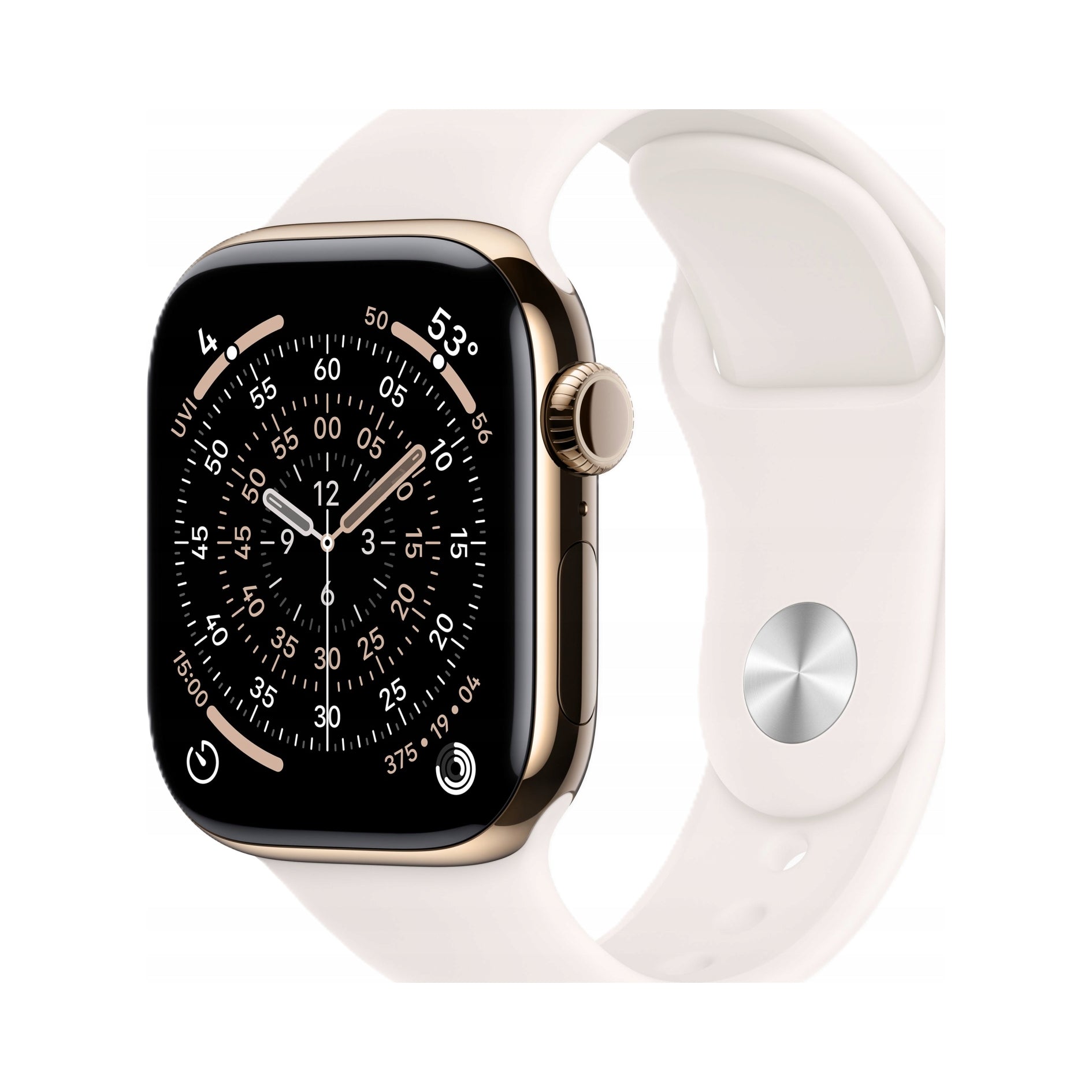 Smart hodinky Apple Watch 11 GPS + Cellular 42mm zlaté jemná ružová S/M