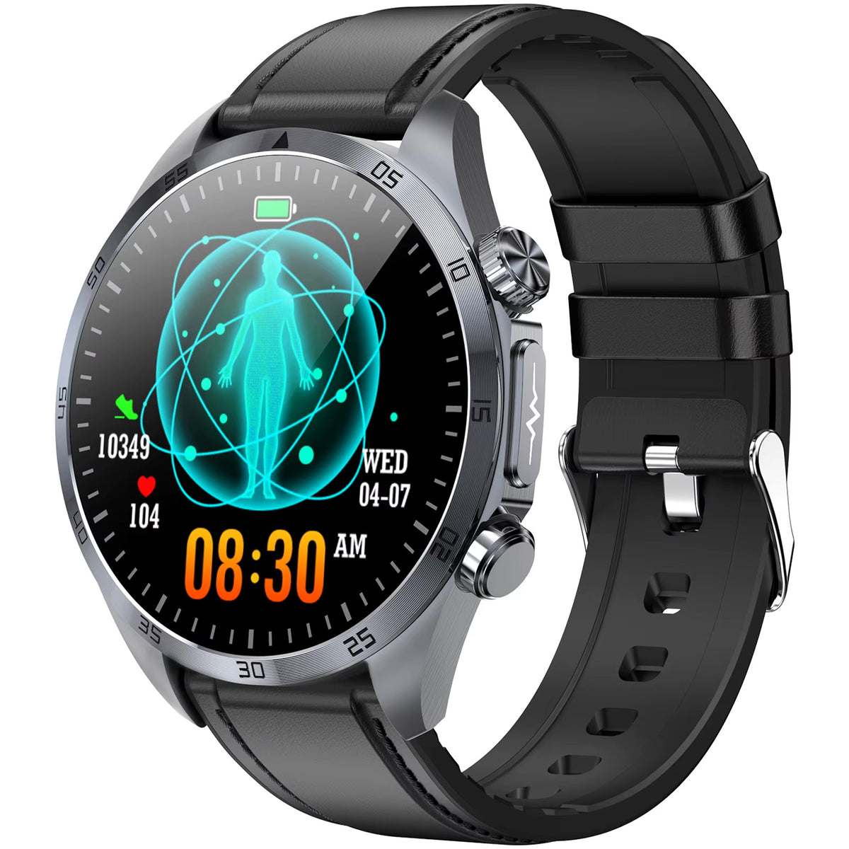 Smart hodinky Valdus VE57 Pro Čierny silikn gélový remienok