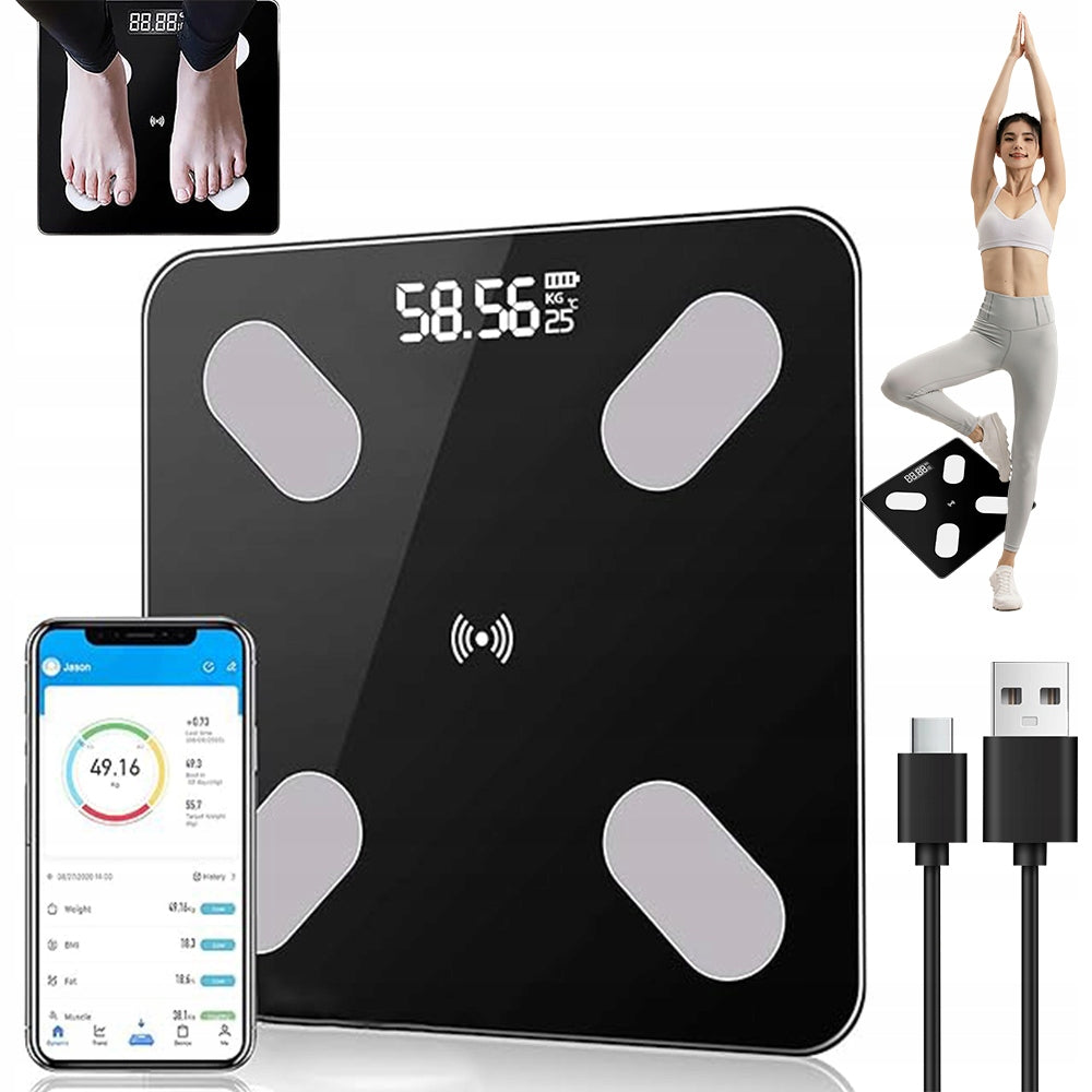 Smart scale with bluetooth app to analyze lean mass metabolism Brand Bedee