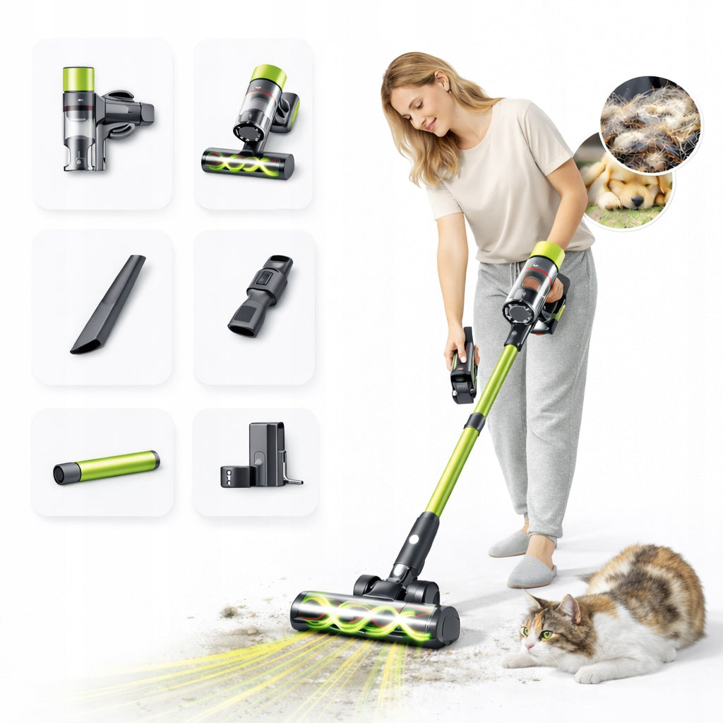 SmartAI V6 cordless vacuum cleaner65KPA 650W29.6V 24000mAh 70min working time