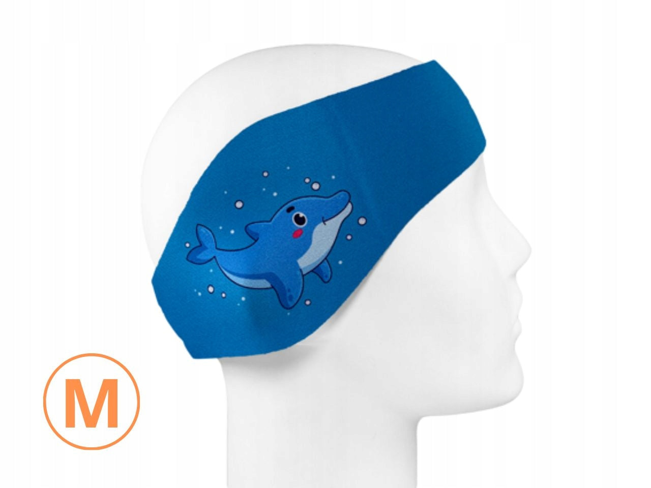 SmartEar protective ear band for swimming neoprene blue M