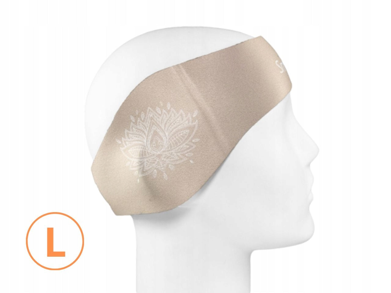 SmartEar protective swimming ear band neoprene beige L