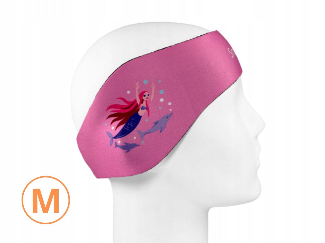 SmartEar protective swimming ear band neoprene pink M