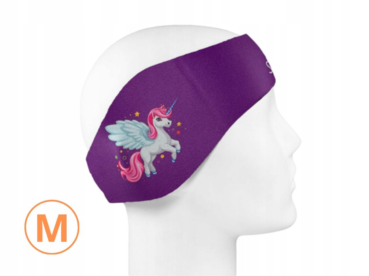 SmartEar protective swimming ear band neoprene purple M
