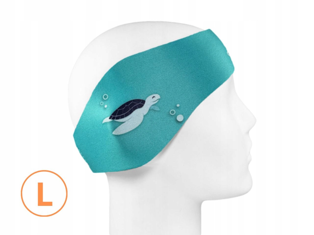SmartEar protective swimming ear band neoprene turquoise L