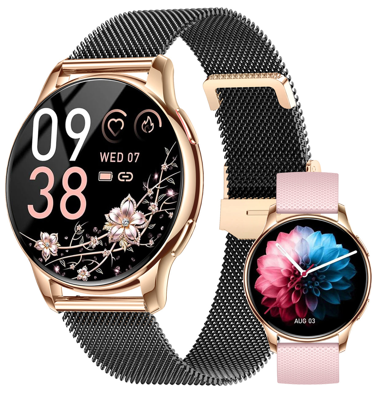 SmartWatch ECG Women's Watch BMI GLUCOSE Measurement AMOLED CONVERSATION PRESSURE Packaging status original