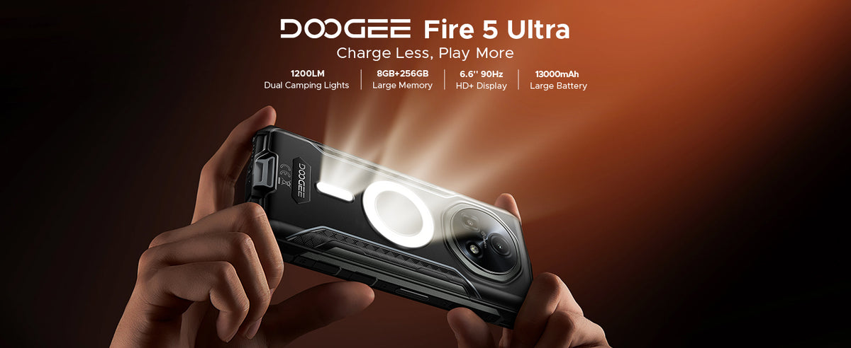 Smartfon DOOGEE FIRE5Ultra 6.6" 32RAM+256GBROM NFC 13000mAh android 15 48MP EAN (GTIN) 6923740293461