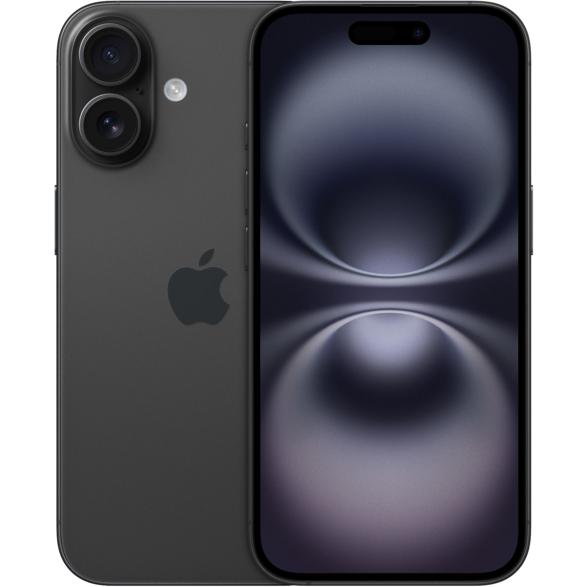 Smartphone APPLE iPhone 16 128 GB Black MYE73HX/A