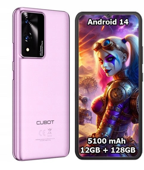 Smartphone CUBOT A10 6,56" 12/128GB DUAL SIM LTE ANDROID 14 + CASE + FOIL