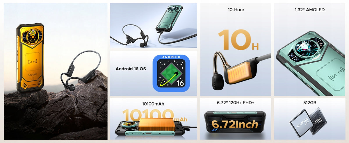 Smartphone DOOGEE S200X VIP 12 GB / 512 GB 5G yellow Brand DOOGEE