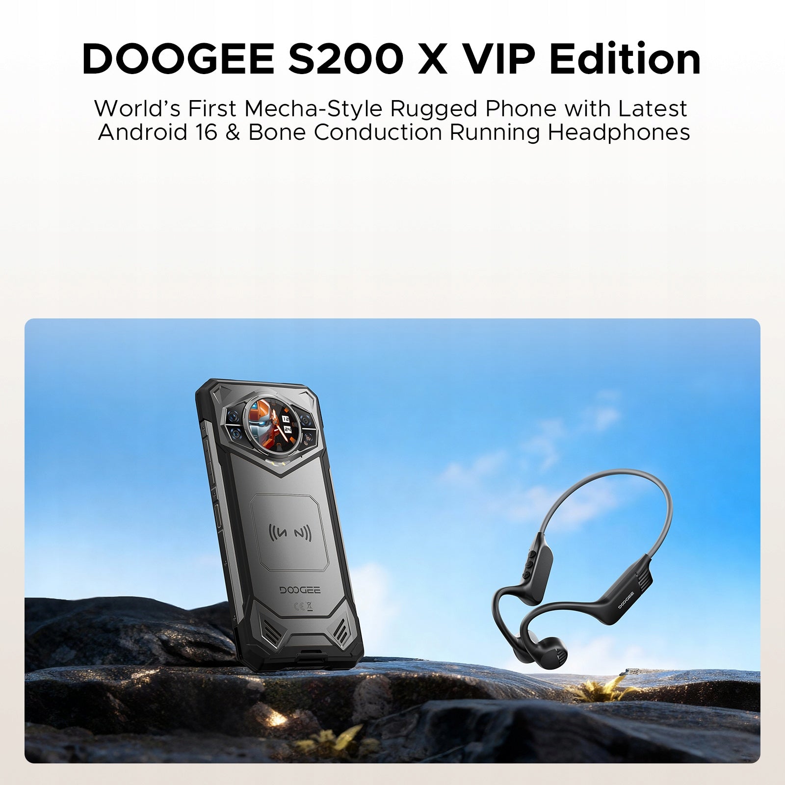 Smartphone DOOGEE S200X waterproof 12/512GB 4G (LTE) black Manufacturer code DGSM-S200-X-VIP-BLK