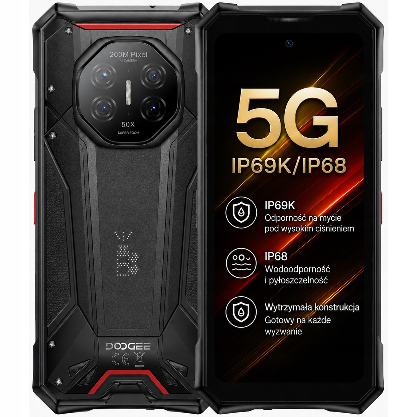 Smartphone DOOGEE S300 PRO 16 GB / 512 GB 5G black