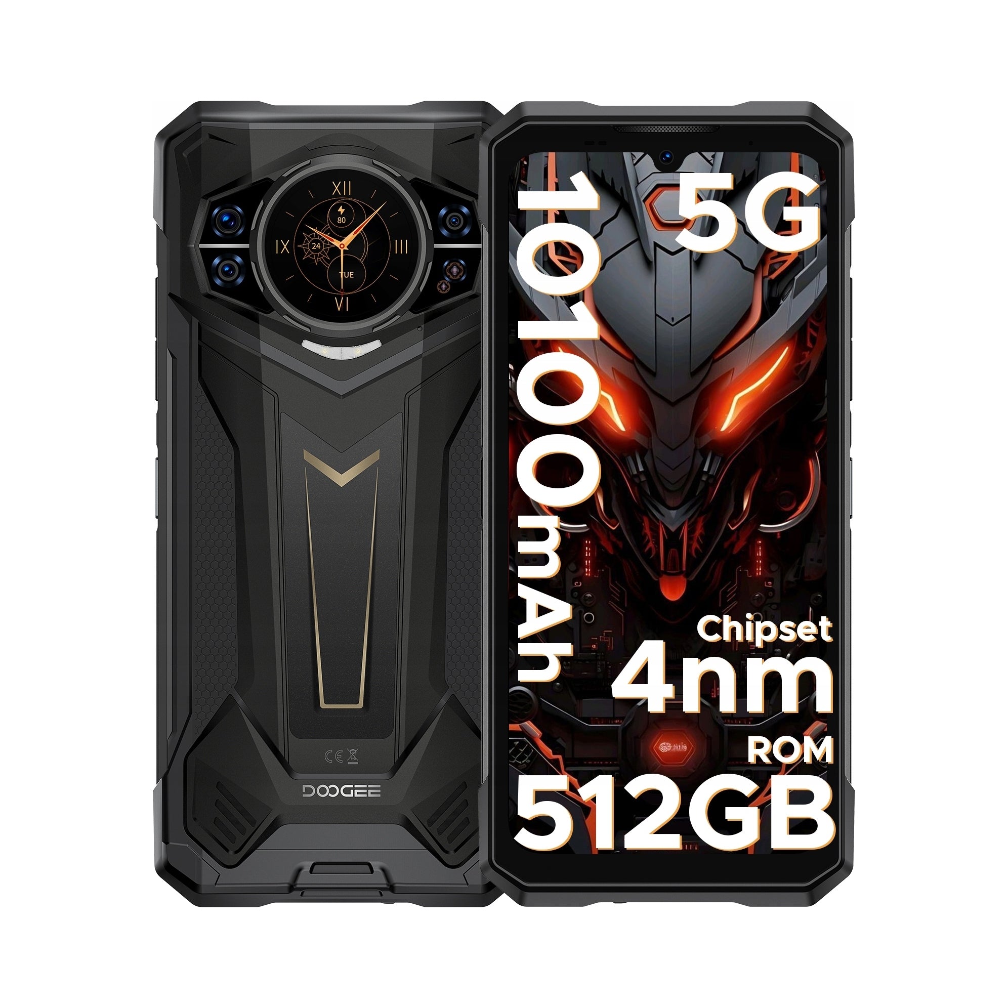 Smartphone DooGee S200Plus 12 GB / 512 GB 5G black