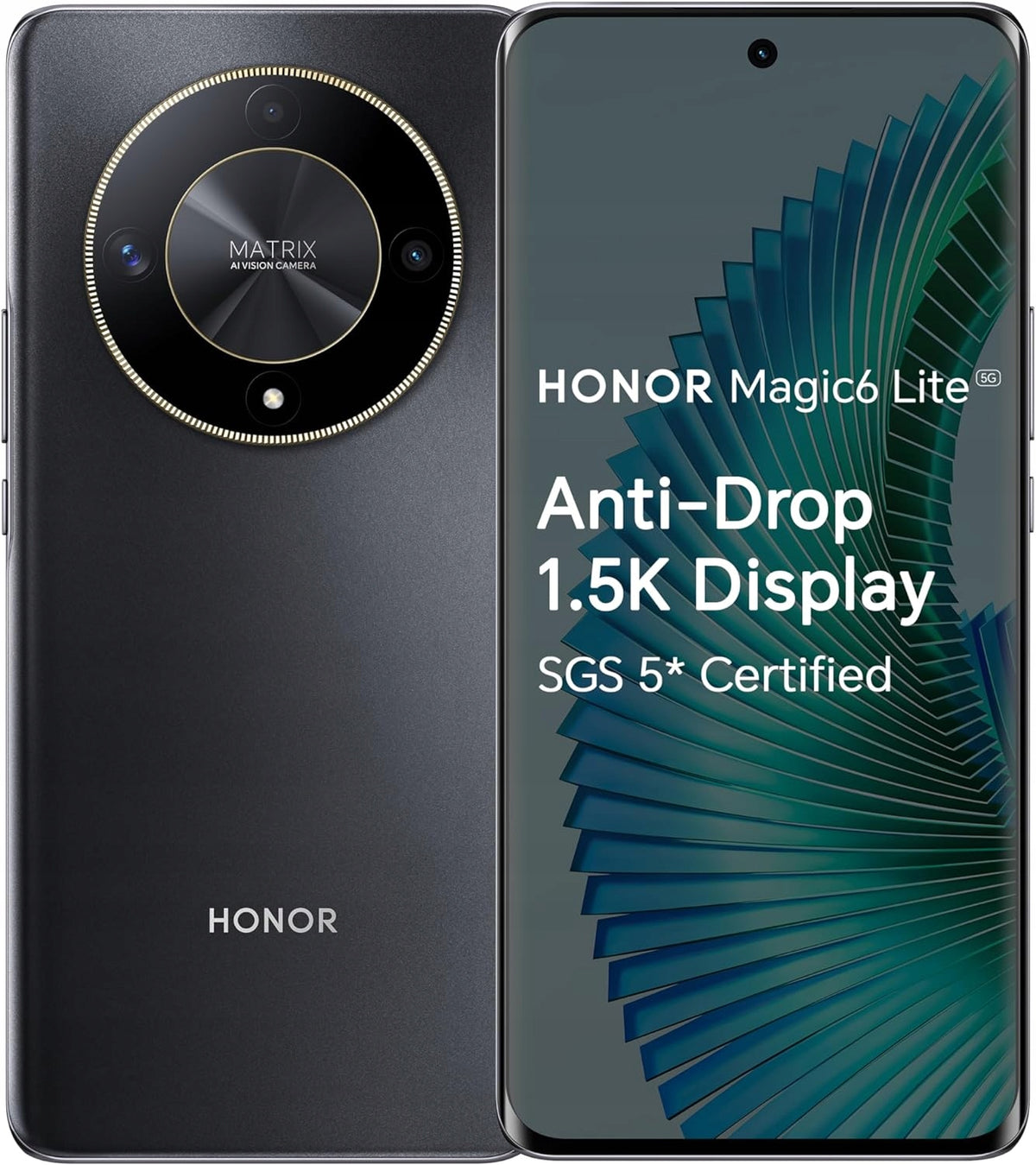 Smartphone Honor Magic6 Lite 5G 8/256GB Black Midnight Black Android Phone Manufacturer code 5109AWVG