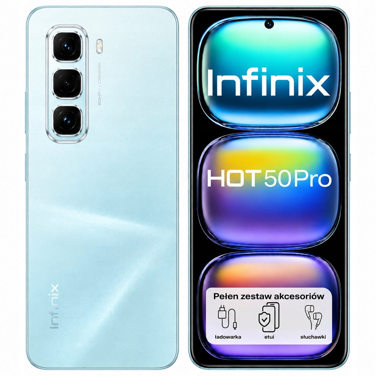 Smartphone Infinix Hot 50 Pro 8GB 256GB 4G LTE Blue Dual SIM