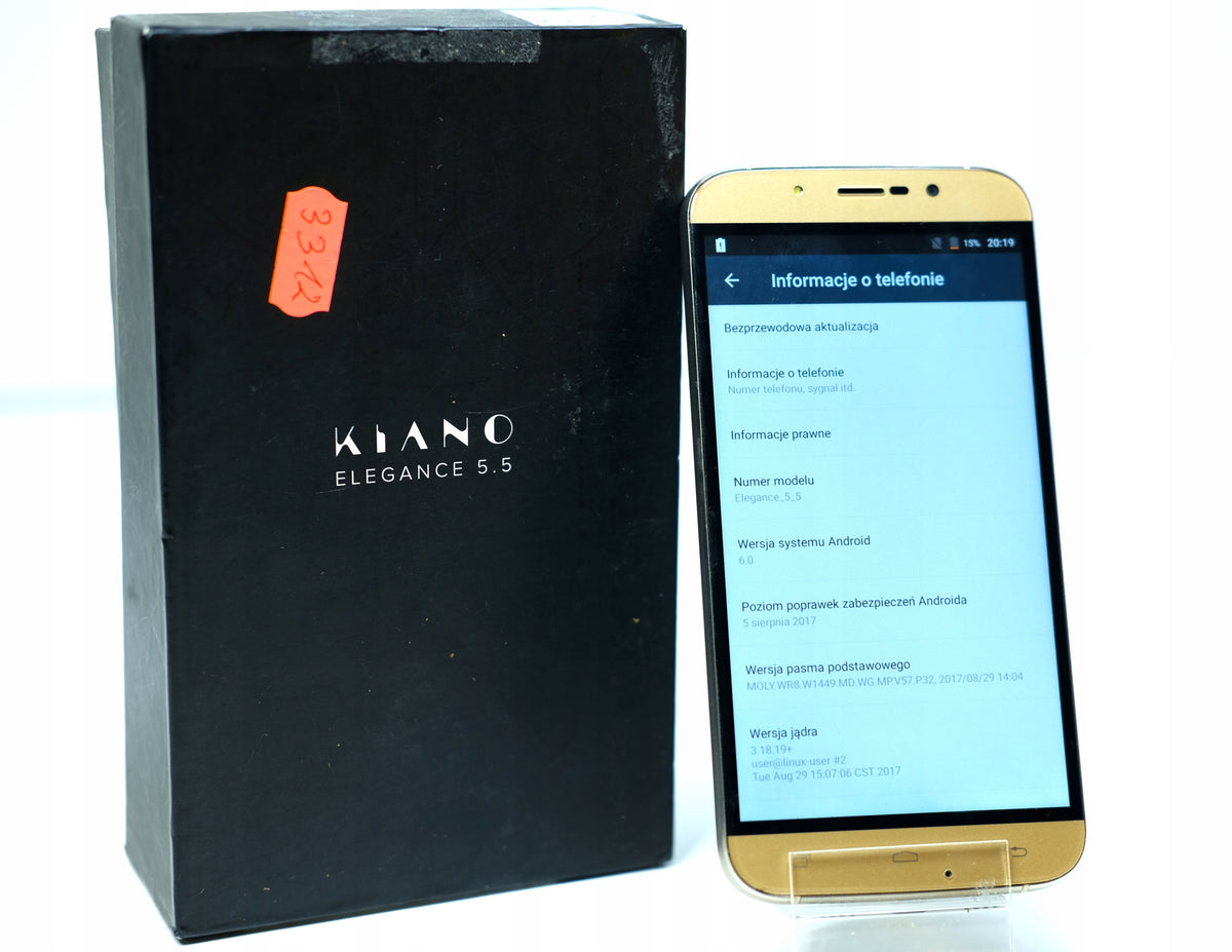 Smartphone Kiano Elegance 5.5 1 GB / 8 GB 4G (LTE) black Packaging status original