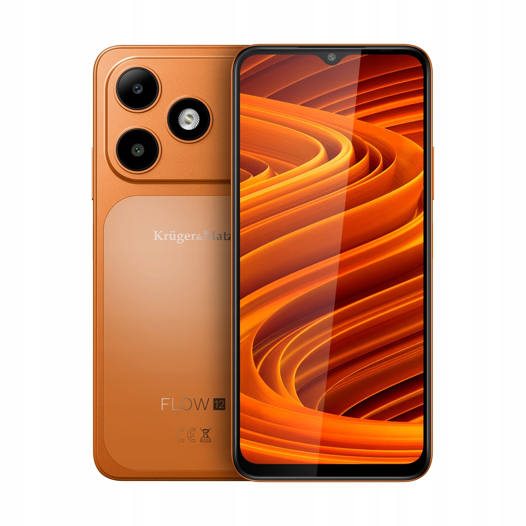 Smartphone Kruger&Matz FLOW 12 6,56" 4/64GB DualSIM 5000mAh LTE orange Packaging status original