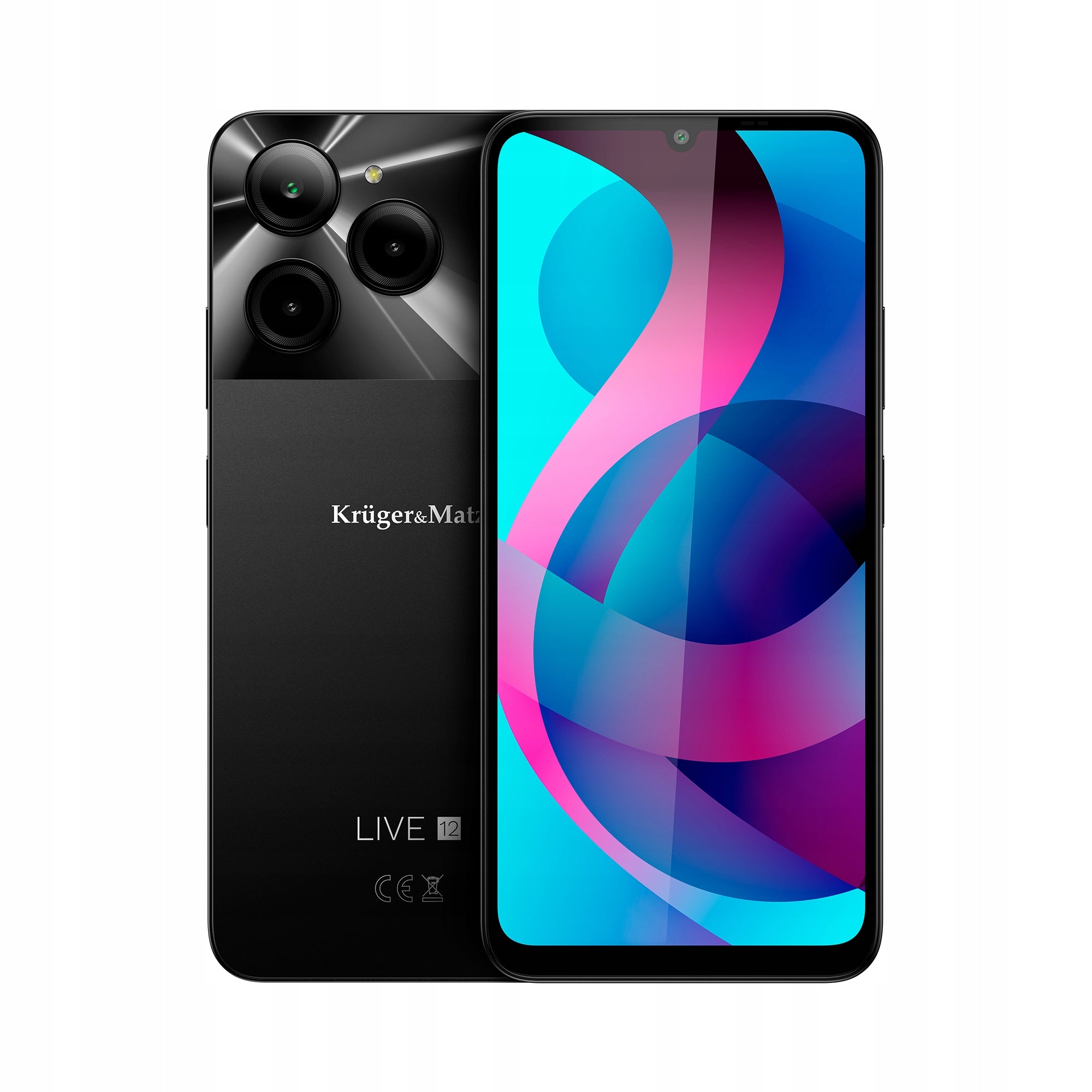 Smartphone Kruger&Matz Live 12 8GB / 256GB 4G (LTE) 5000 mAh black