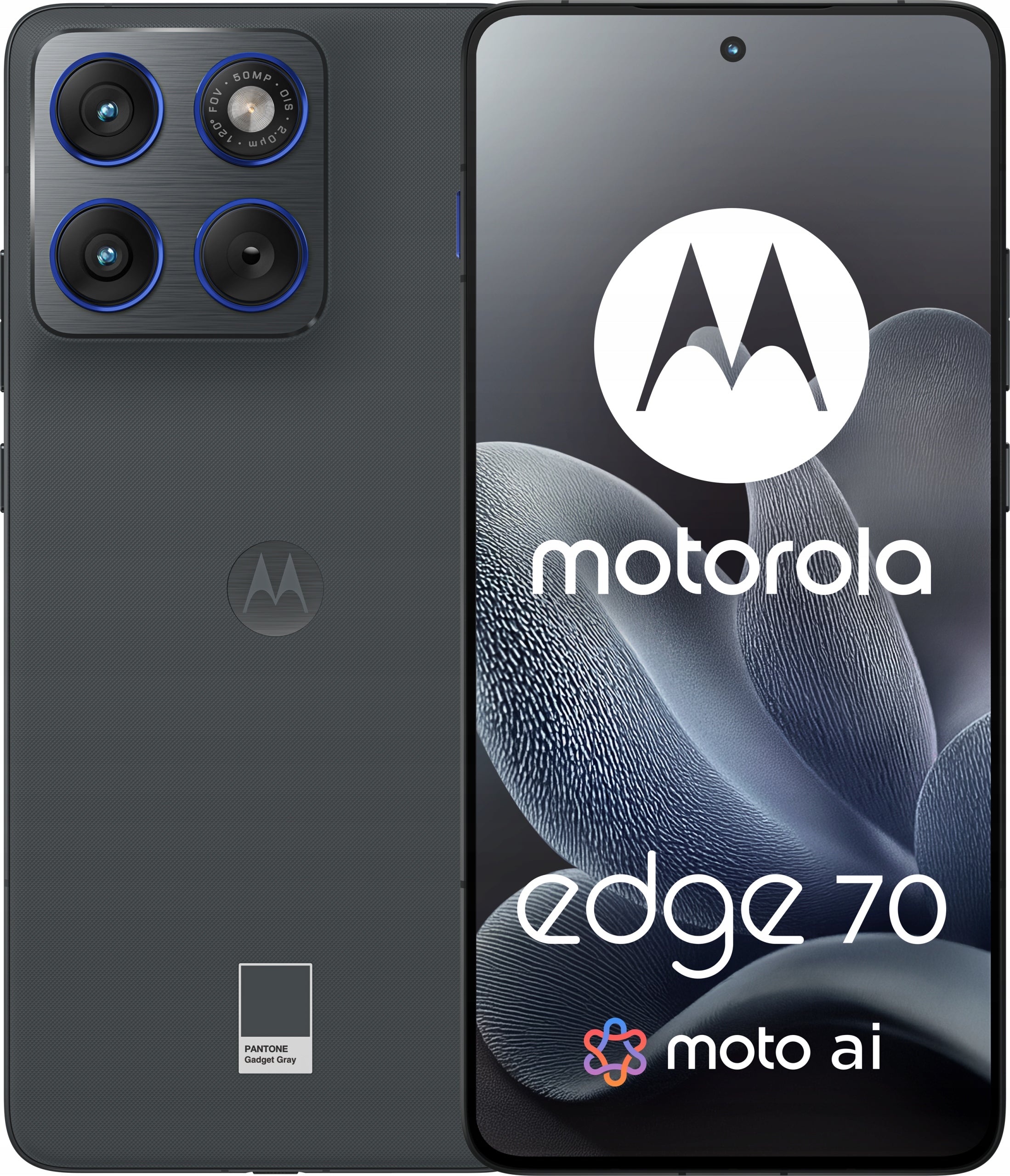 Smartphone Moto Motorola Edge 70, 12 GB / 512 GB, 5G, PANTONE Gadget Grey