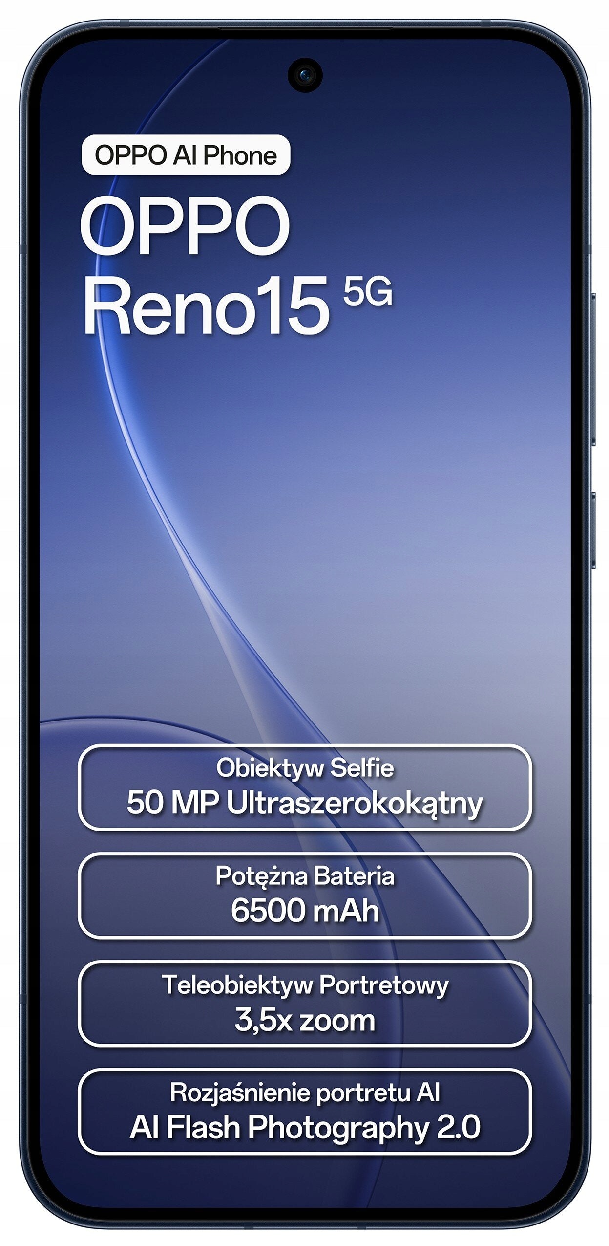 Smartphone OPPO Reno 15 5G 8 GB/512 GB navy blue Manufacturer code CPH2825