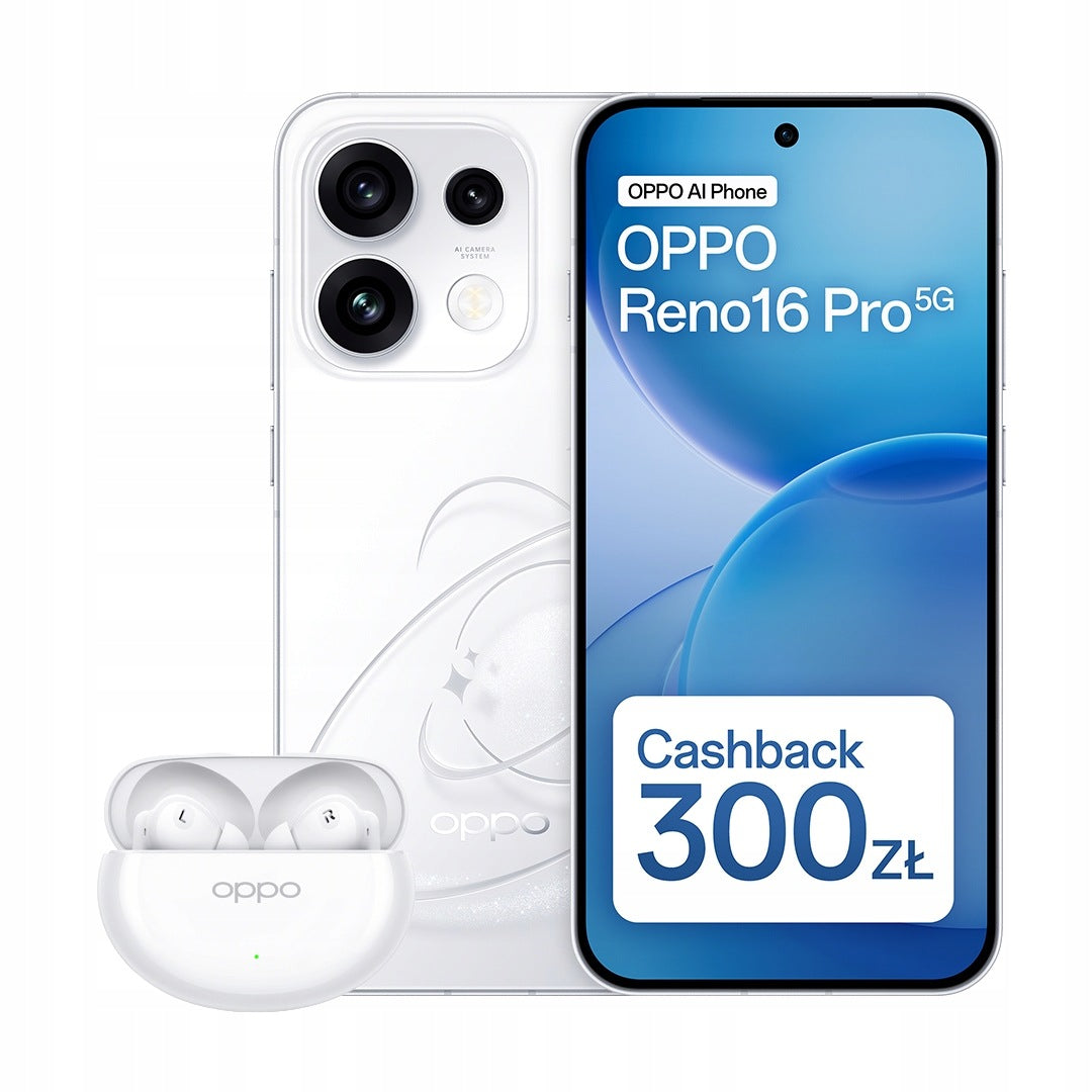 Smartphone OPPO Reno16 Pro 5G 12/512 GB white + Headphones Enco Air4 white