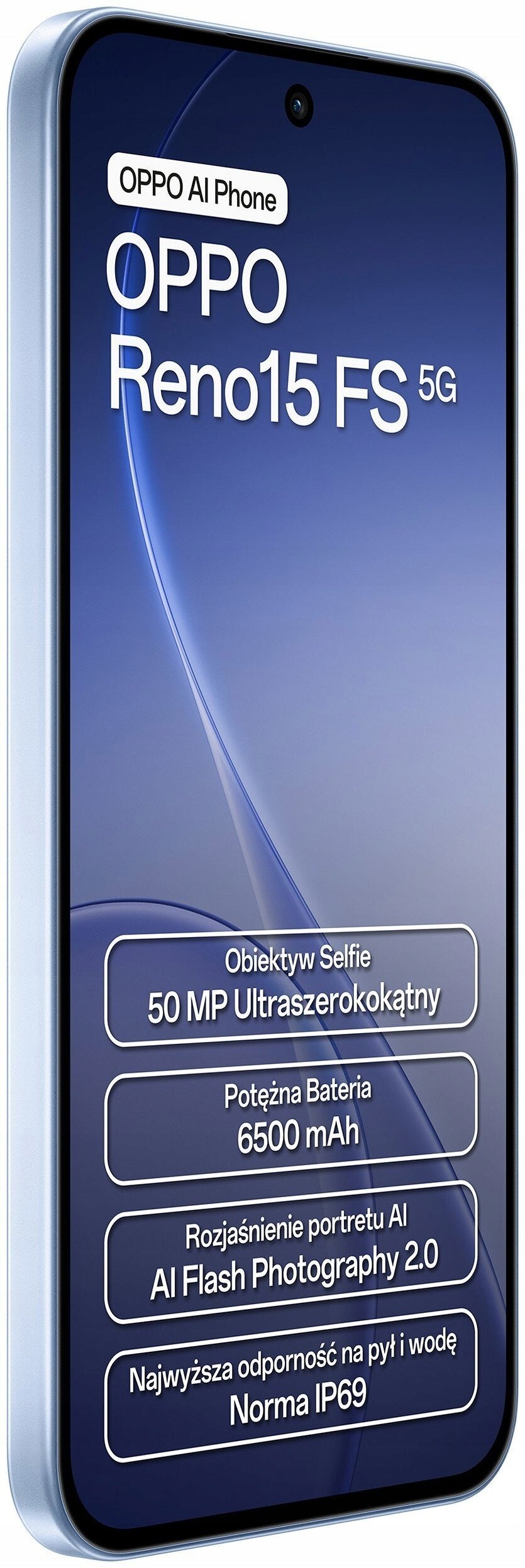 Smartphone Oppo Reno15 FS 8 GB / 512 GB 5G eSIM Blue Aurora Blue Brand Oppo