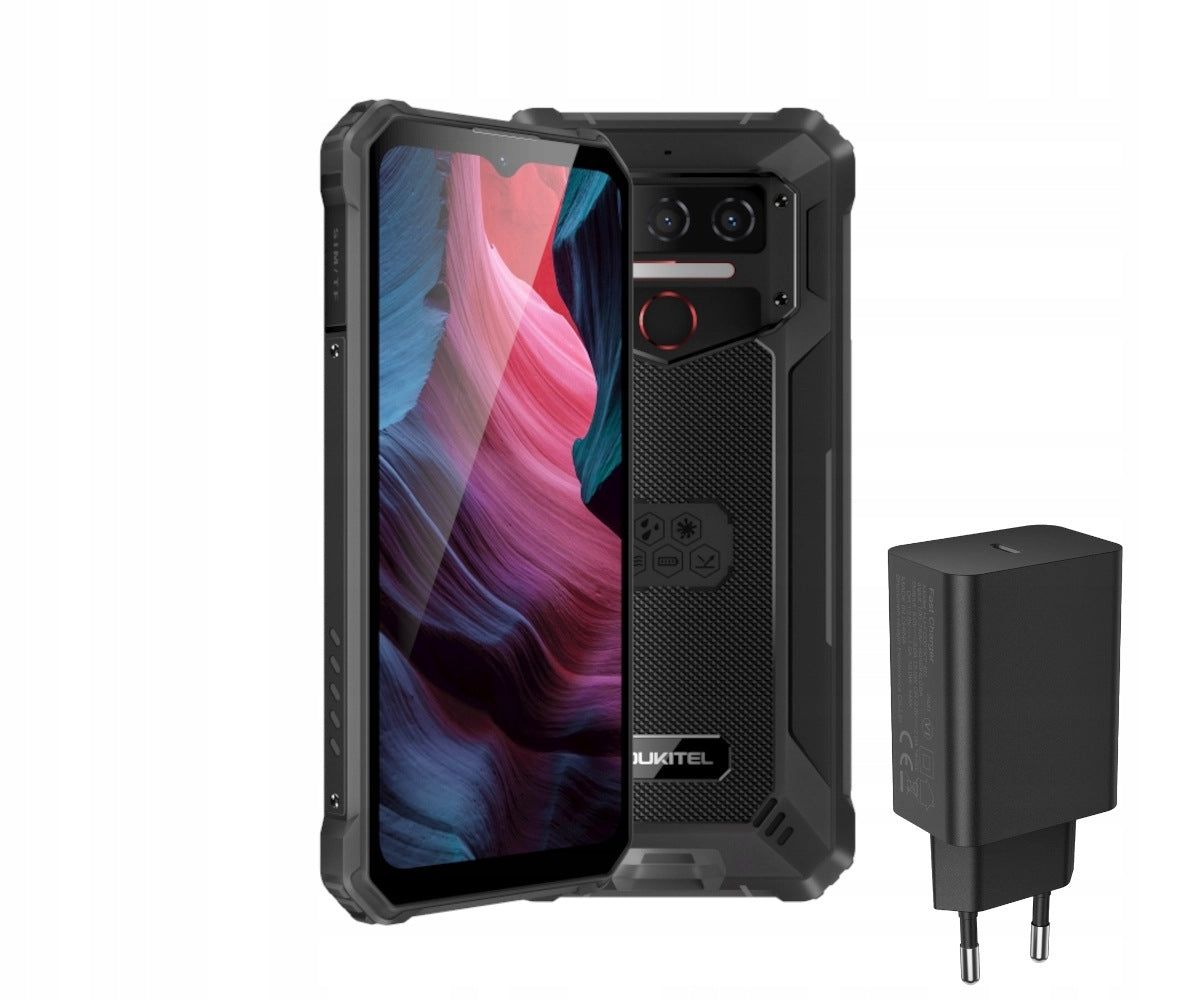 Smartphone Oukitel WP23 Plus 8/256GB 13Mpix 10600mAh Black + Charger 18W