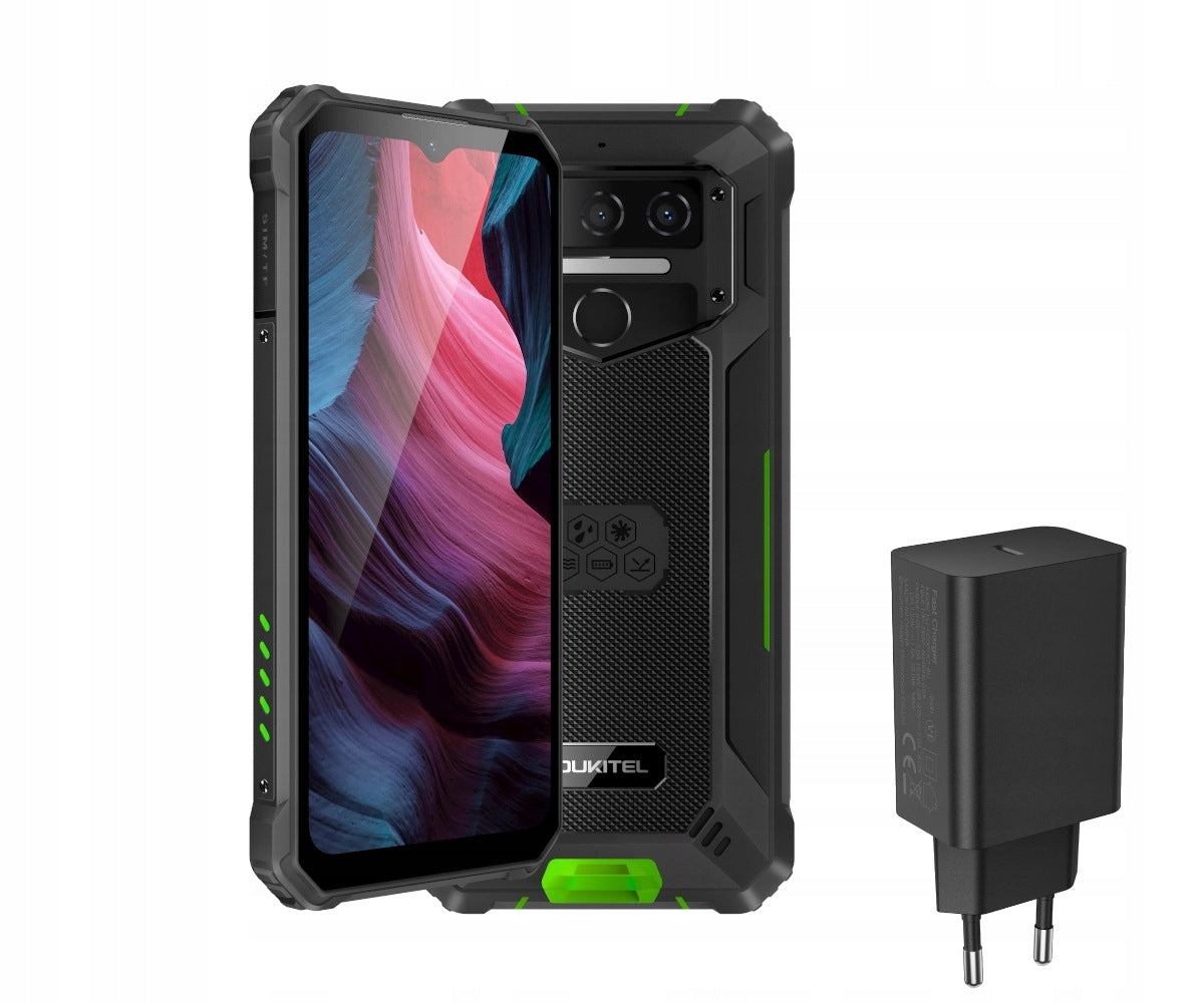 Smartphone Oukitel WP23 Plus 8/256GB 13Mpix 10600mAh Green + Charger 18W