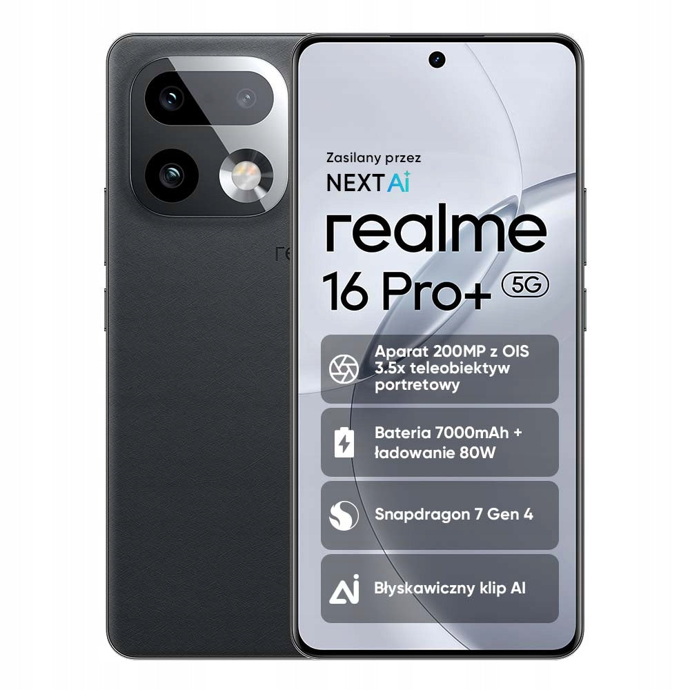 Smartphone Realme 16 Pro+ 12 GB / 512 GB 5G grey