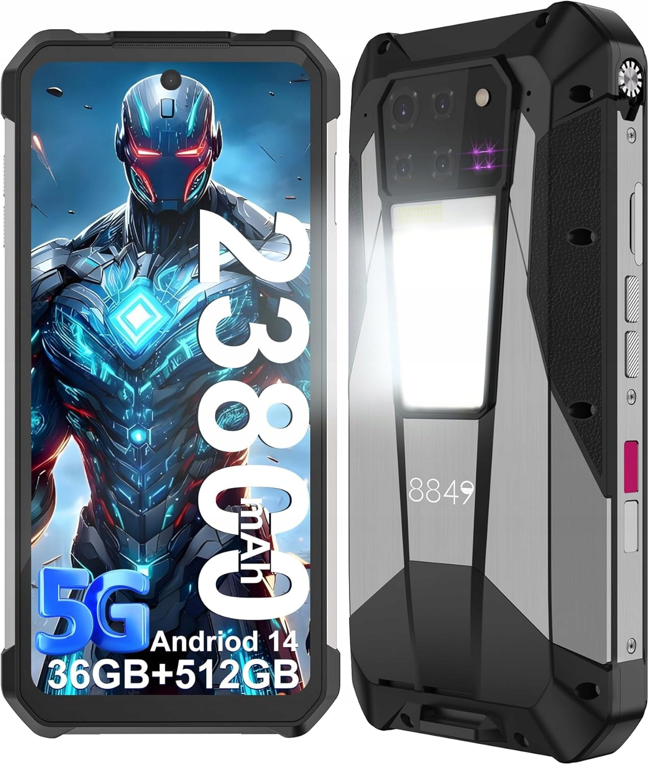 Smartphone Unihertz Tank 3 Pro 36(18+18) GB / 512 GB 5G black