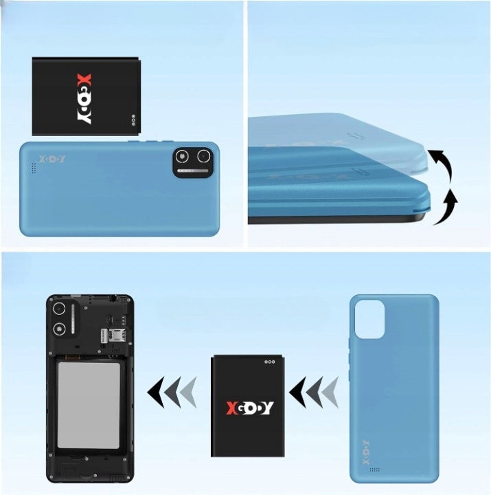 Smartphone Xgody Android 14 5,5 Screen 2 GB RAM + 16 GB ROM Dual SIM 4G LTE EAN (GTIN) 5902003106077