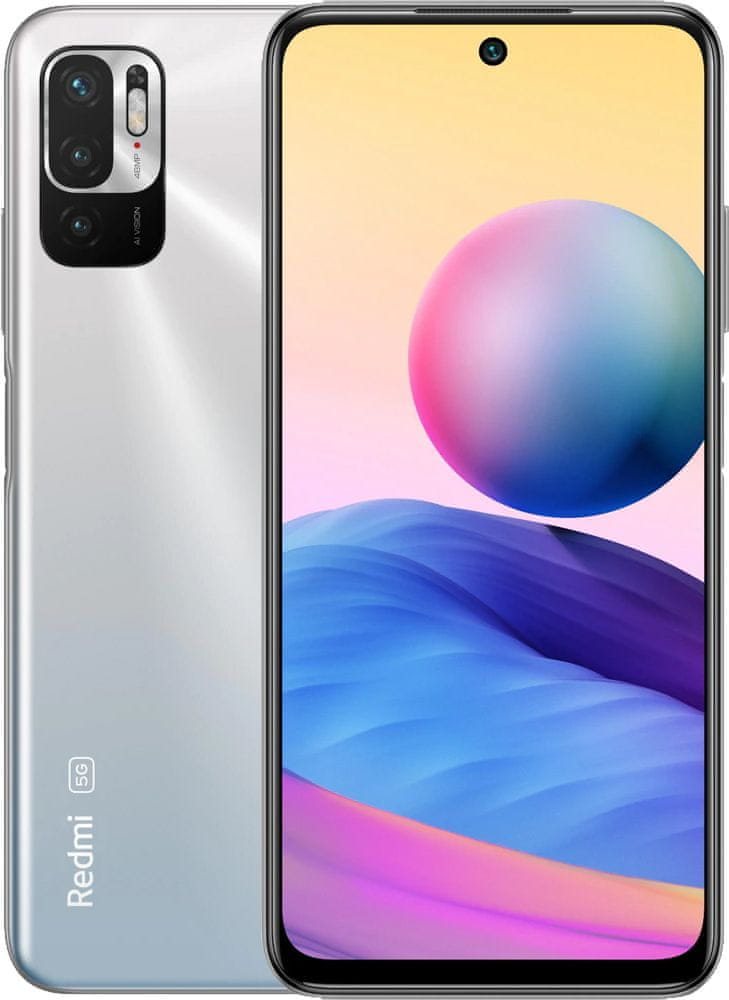Smartphone Xiaomi Redmi Note 10 4 GB / 128 GB 5G silver Built-in memory 128 GB