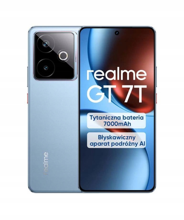 Smartphone realme GT 7T 12/256GB 5G OLED NFC Dual SIM Blue IceSense Blue
