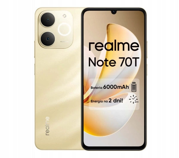 Smartphone realme Note 70T 4 GB / 128 GB 4G (LTE) zlatý