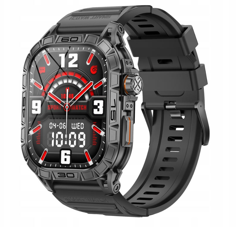 Smartwach Men's Sports Watch Features WATERPROOF GlacierX Lhotse Black