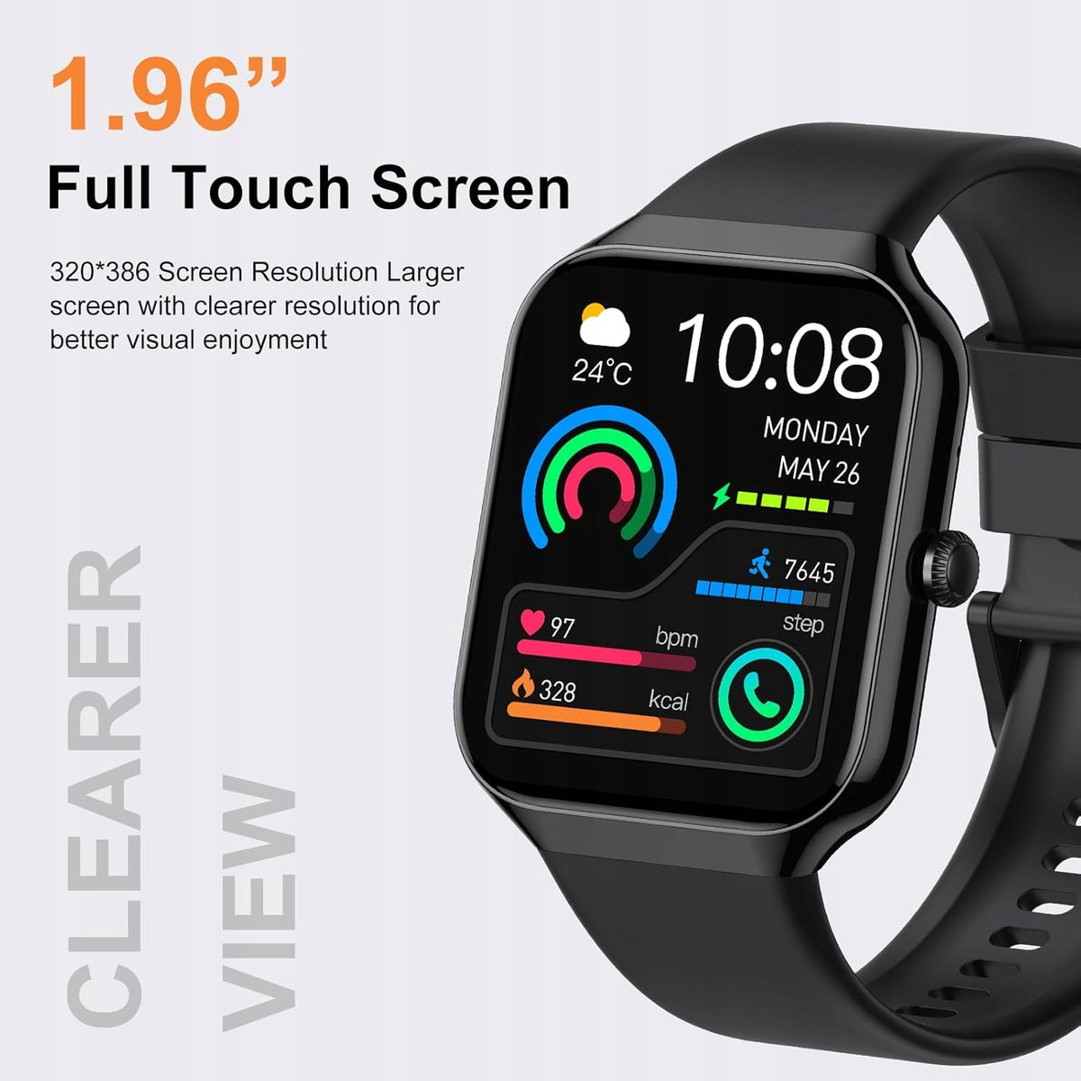 Smartwatc Jugeman P99 HD 1,96" with Bluetooth, Pulse, Sleep, Sport IP68 Manufacturer code B0FLJKJYTL