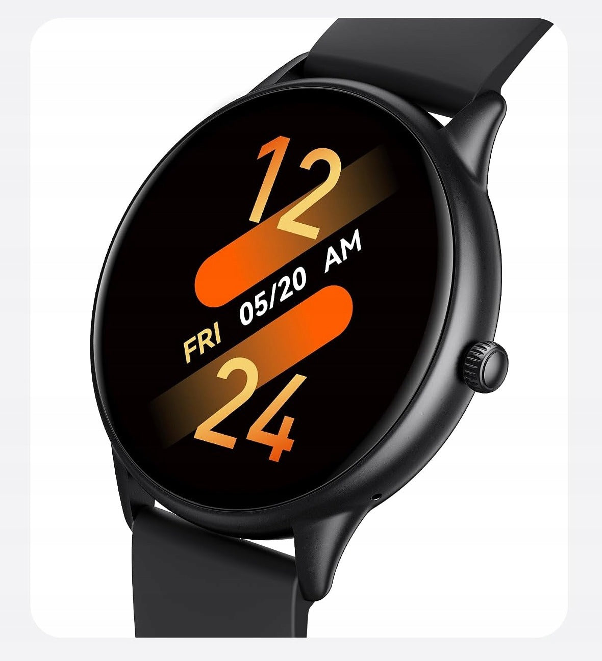 Smartwatch AGPtek FT10M black with heart rate monitor. Manufacturer code FT10M