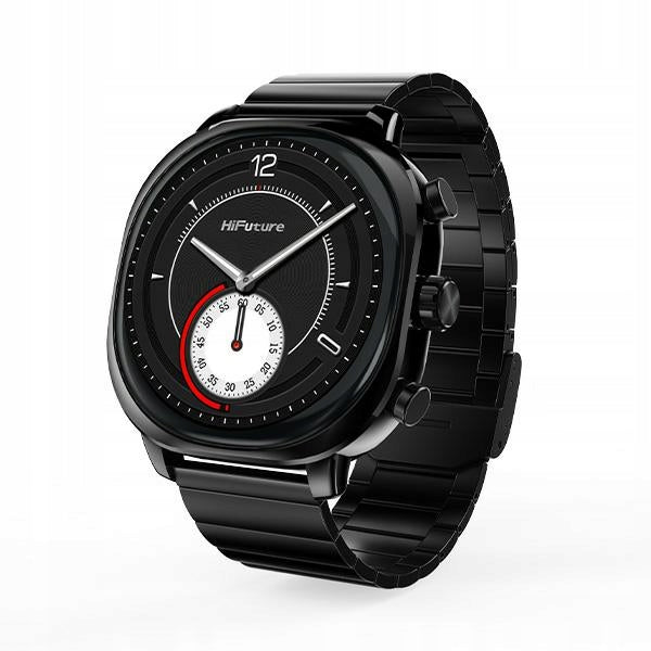 Smartwatch AIX black Bluetooth pedometer steel HiFuture