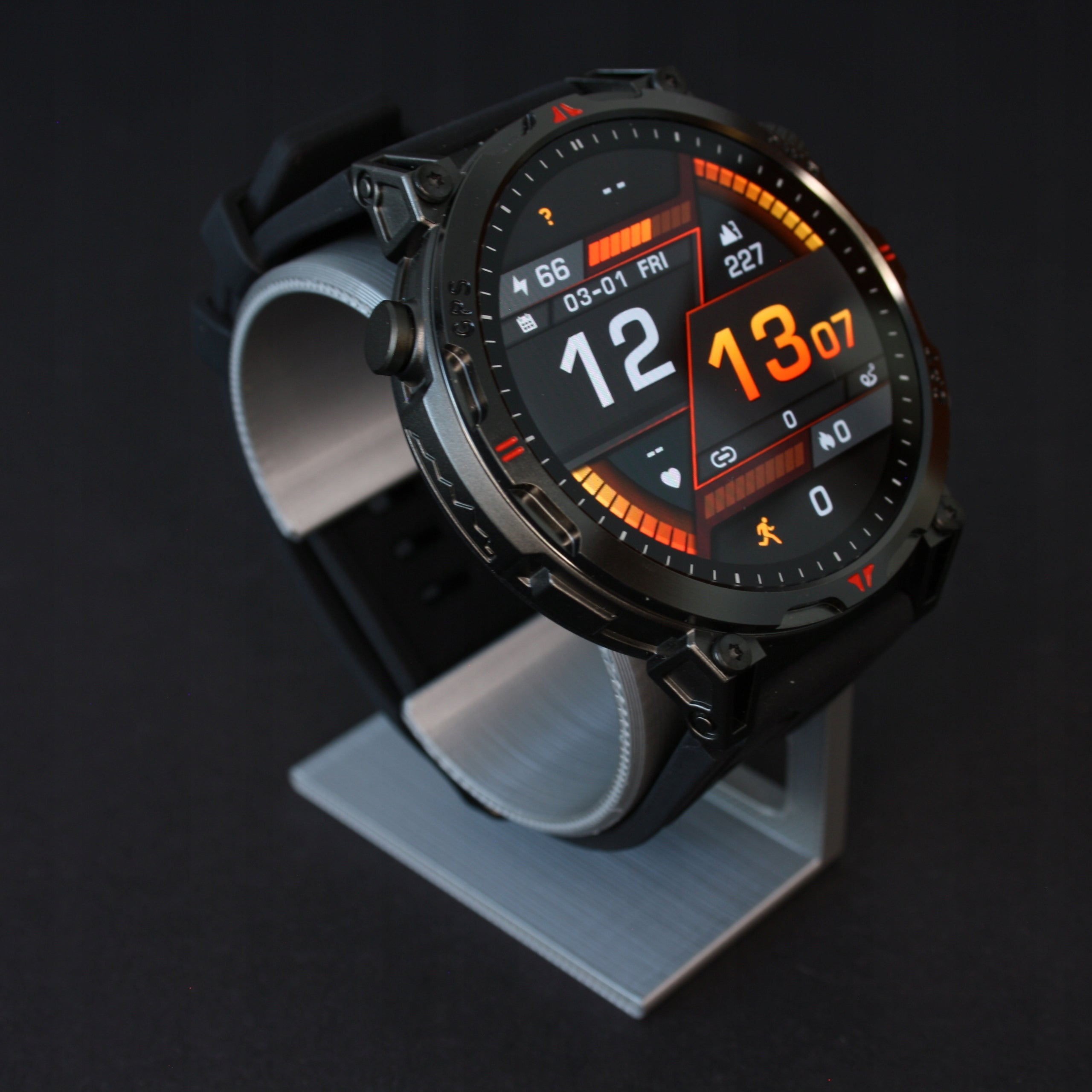 Smartwatch AMOLED GPS ChatGPT 650mAh 3ATM KC93 black Manufacturer code NS-GPS-AMOLED-650-3ATM