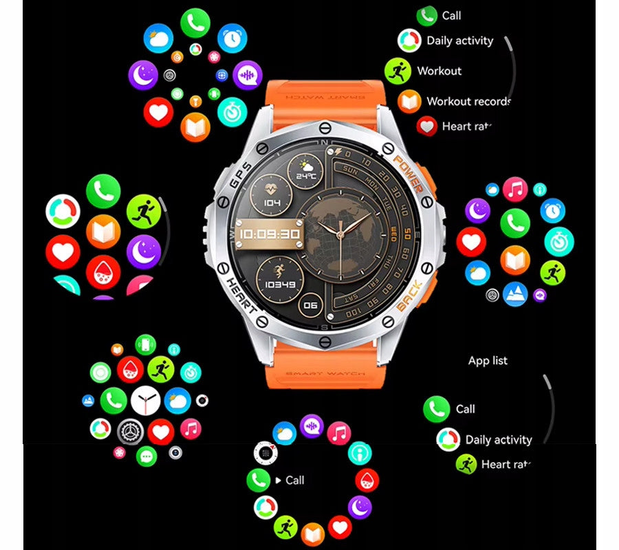 Smartwatch AMOLED GPS Compass IP68 BT Talking Sport Battery 530mAh Model other