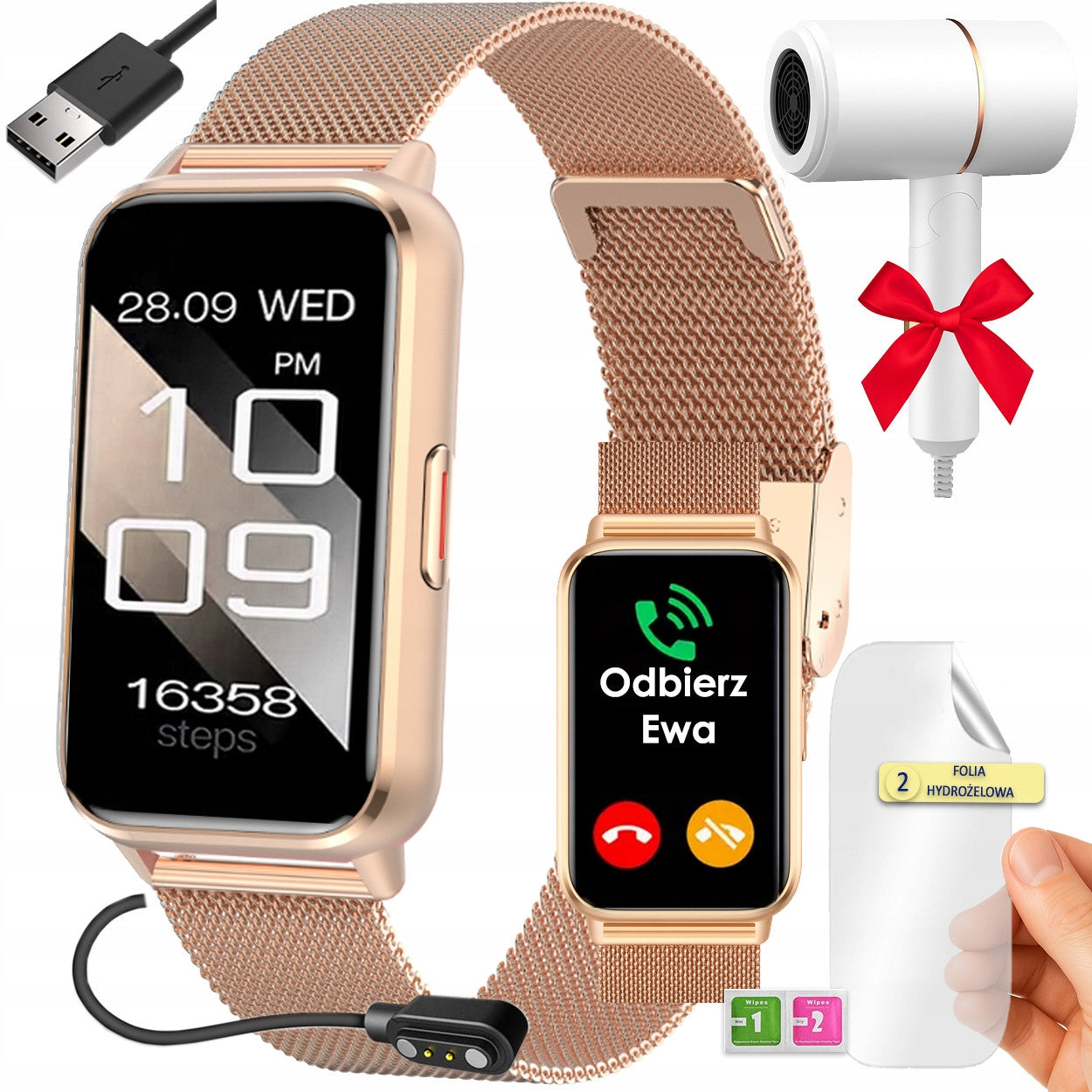 Smartwatch AMOLED with microphone - Bluetooth Call, sport, + GIFT