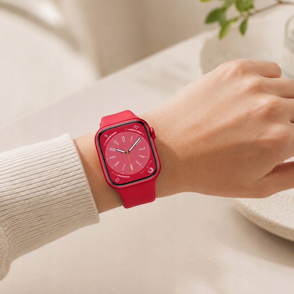 Smartwatch Apple Watch Series 8 GPS + Cellular 41mm Red RED Sim 4G Brand Apple