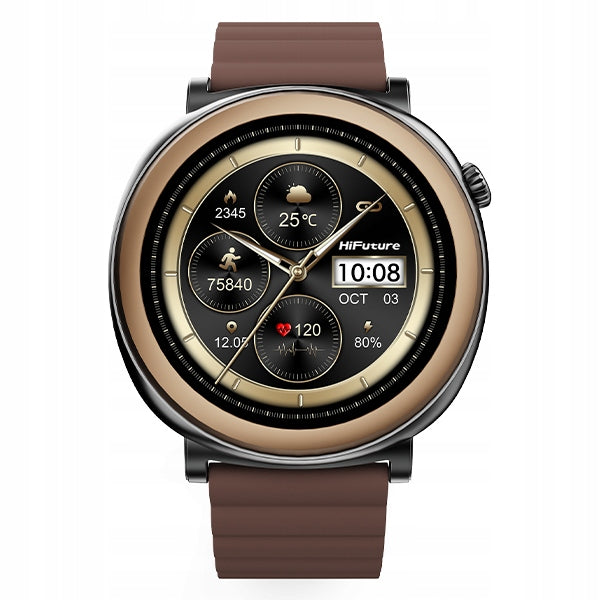 Smartwatch Aurora brown touch Bluetooth pedometer HiFuture