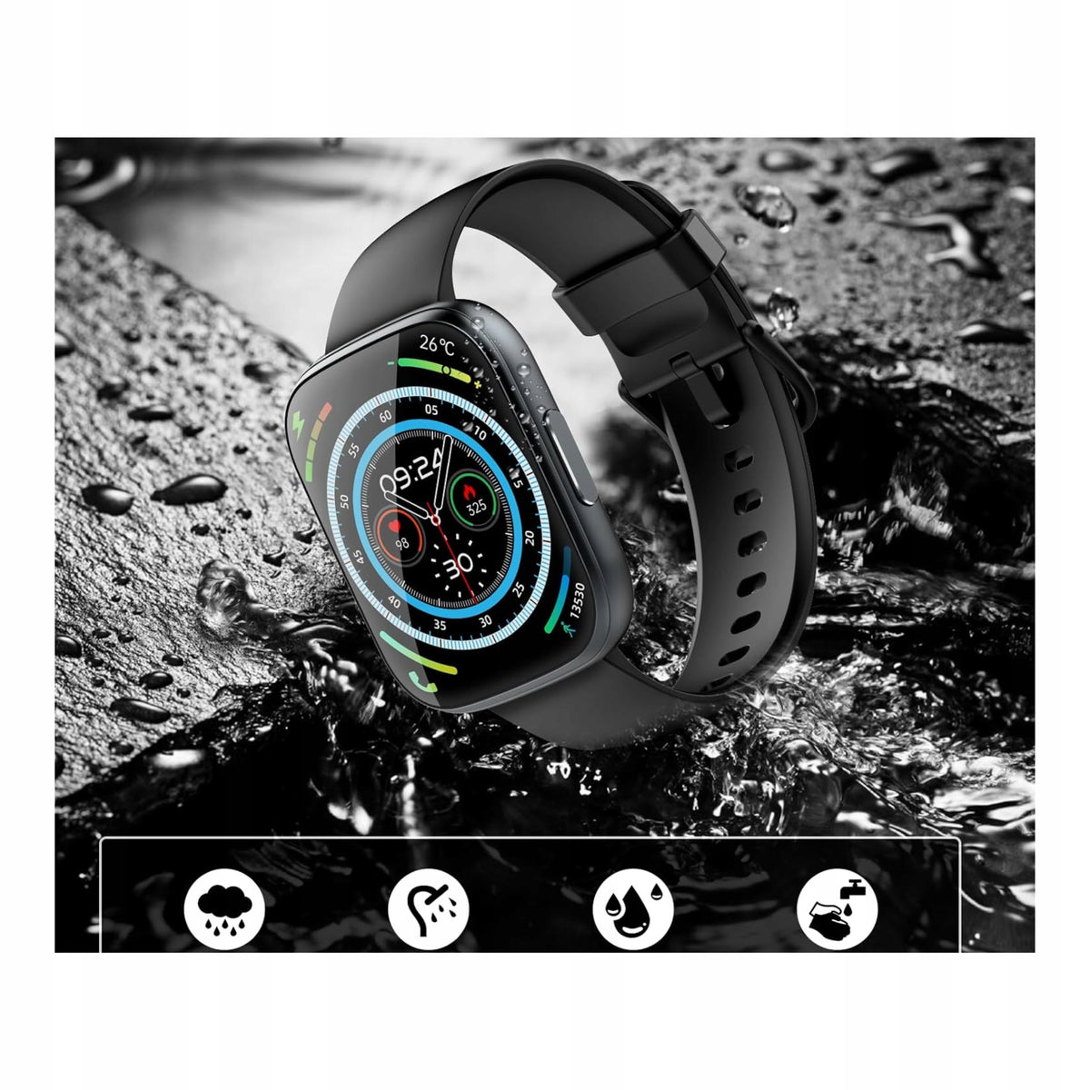 Smartwatch Black Smart Watch Waterproof Unisex 1,95' Manufacturer code P22