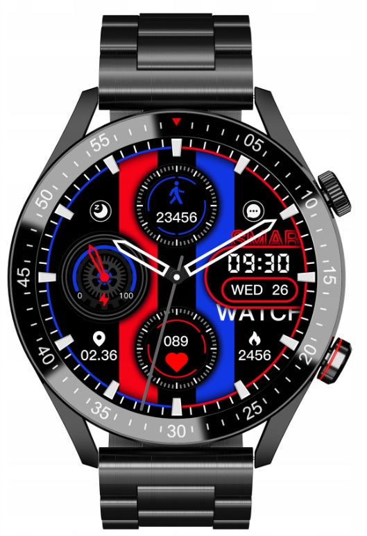 Smartwatch C300 with ECG, heart rate, pulse and Bluetooth notifications Batteries included yes