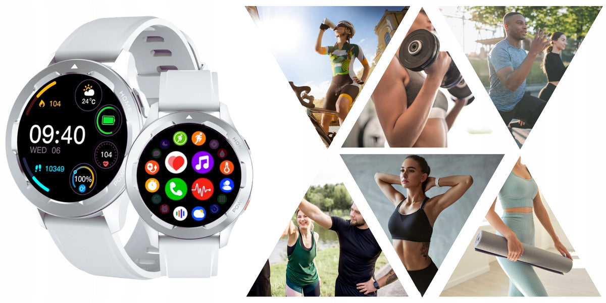 Smartwatch CAMSMART WATCH SMARTWATCH UNISEX SPORTS POLISH MENU white Brand no brand